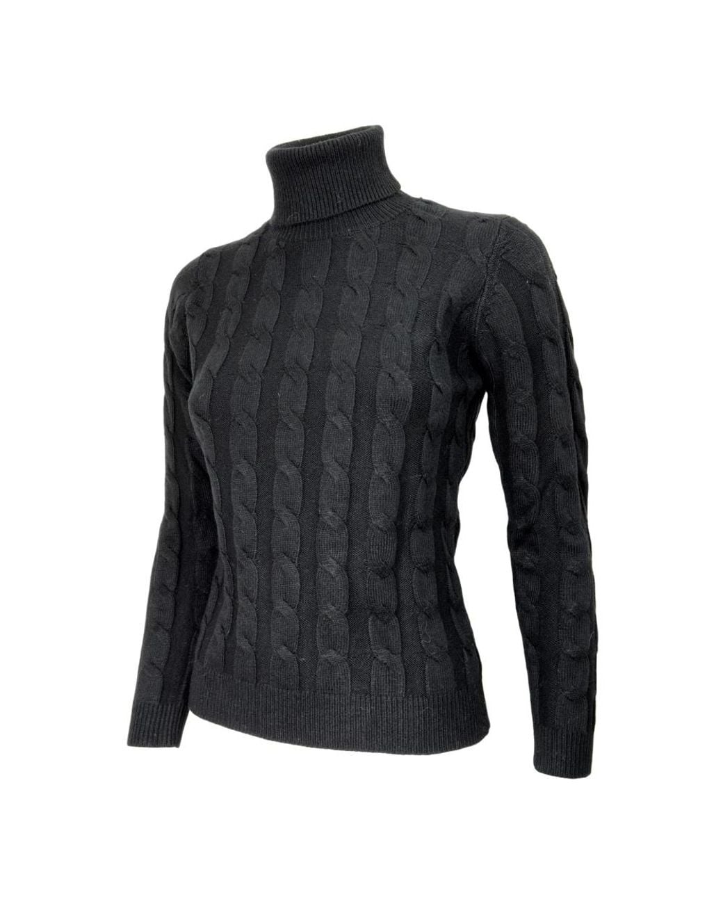 Cashmere Company Black Turtlenecks