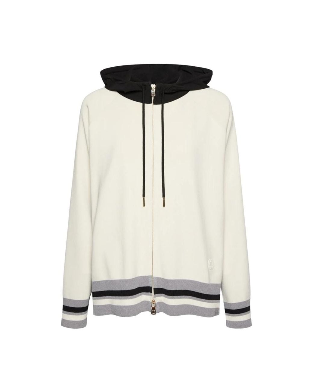 Elena Miro White Zip-Throughs