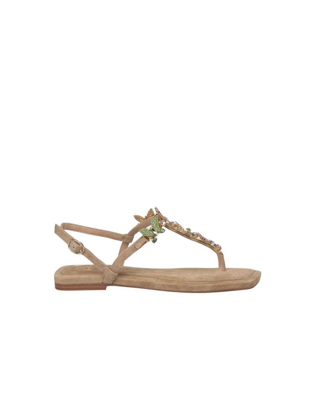Alma En Pena. Brown Flat Sandals