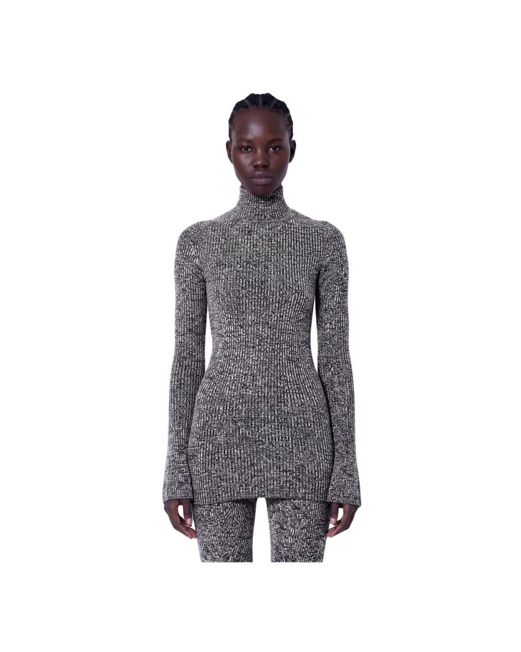 Sportmax Gray Turtlenecks