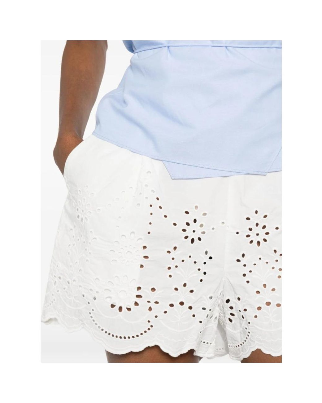 Mc2 Saint Barth White Short Shorts