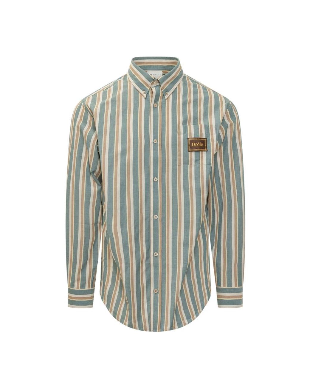 Drole de Monsieur Gray Casual Shirts for men