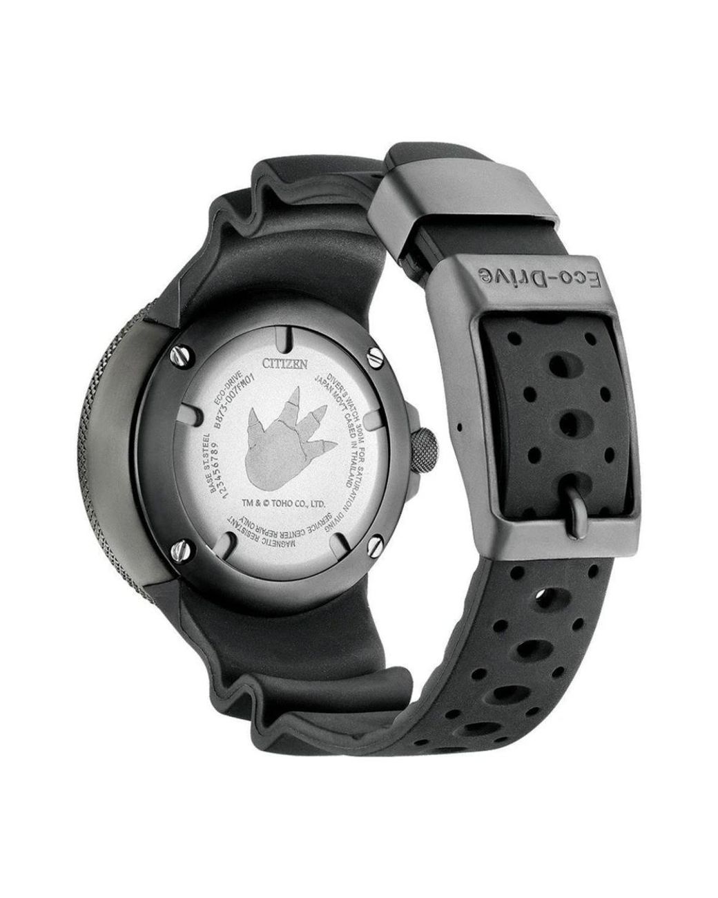 Citizen Gummi-Sportuhr Mit Chronograph Und Datumsfunktion in Black für Herren