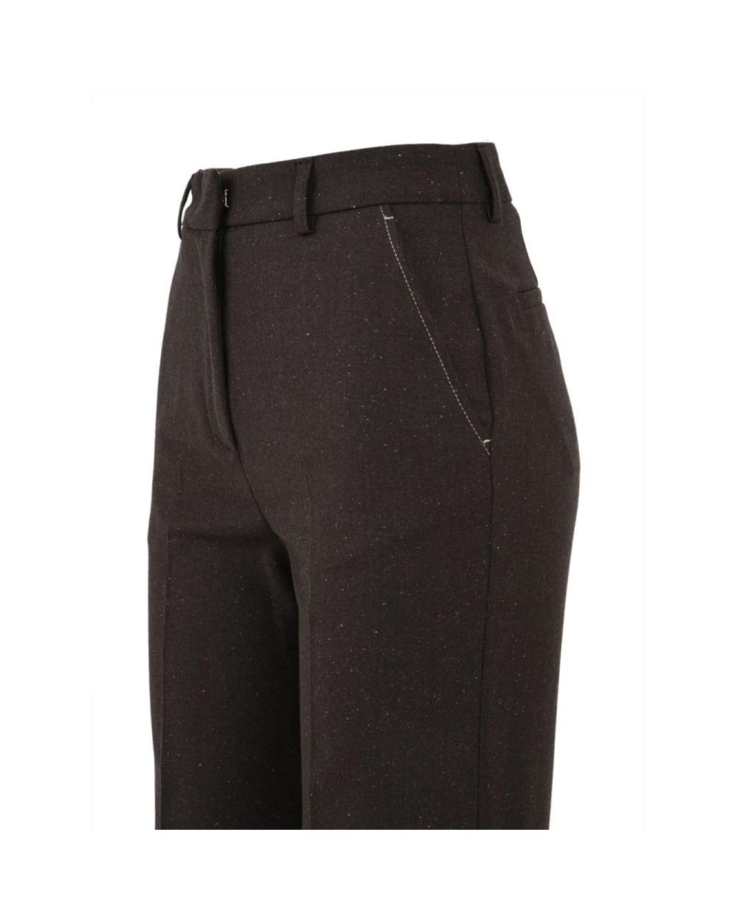 Beatrice B. Black Straight Trousers