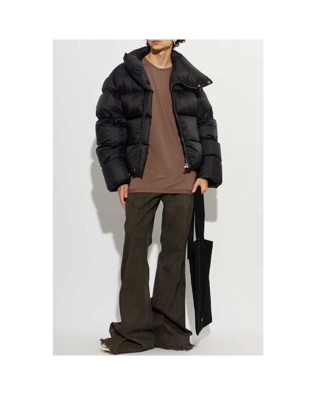 Rick Owens Black Down Jackets for men