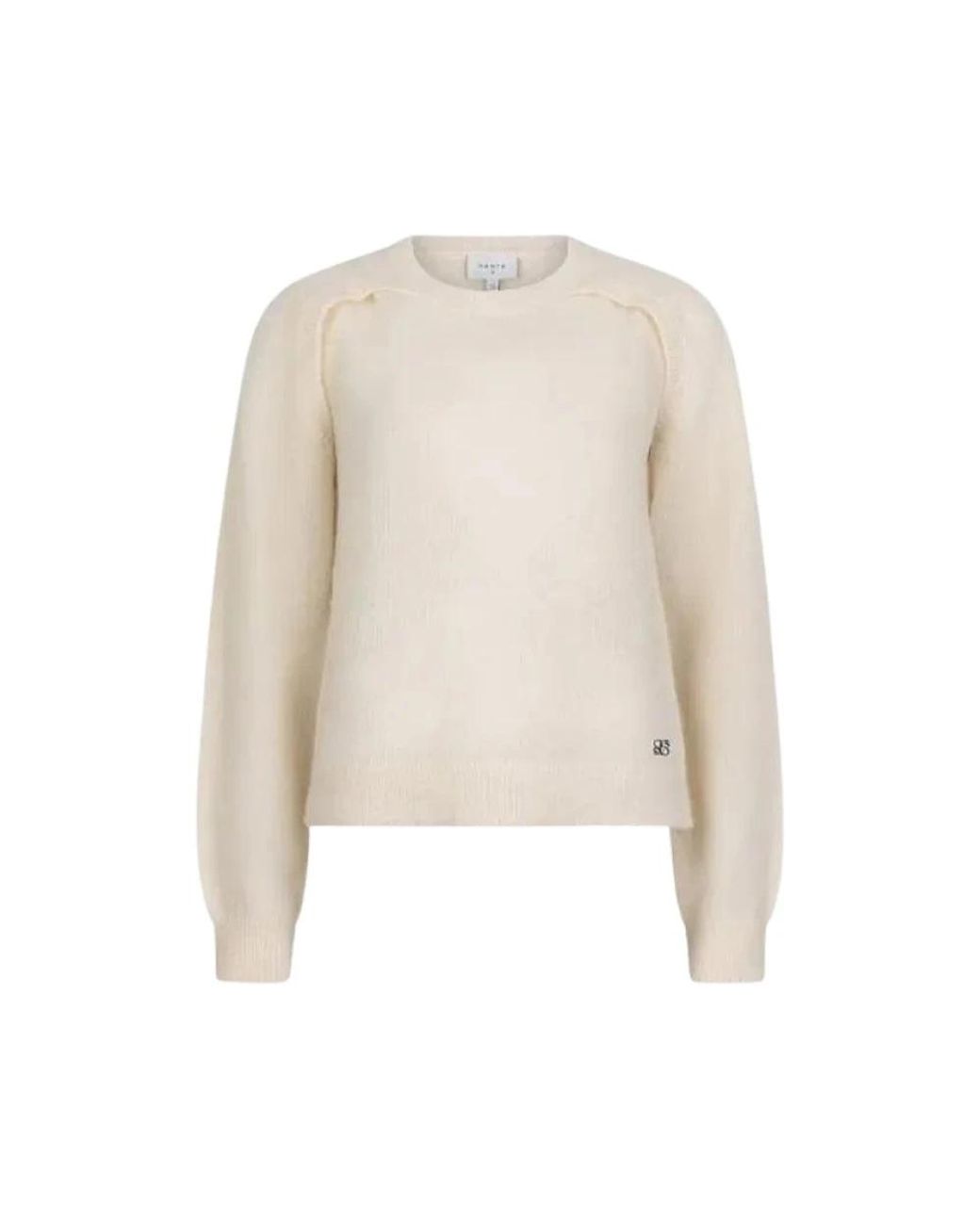 Dante 6 White Round-Neck Knitwear