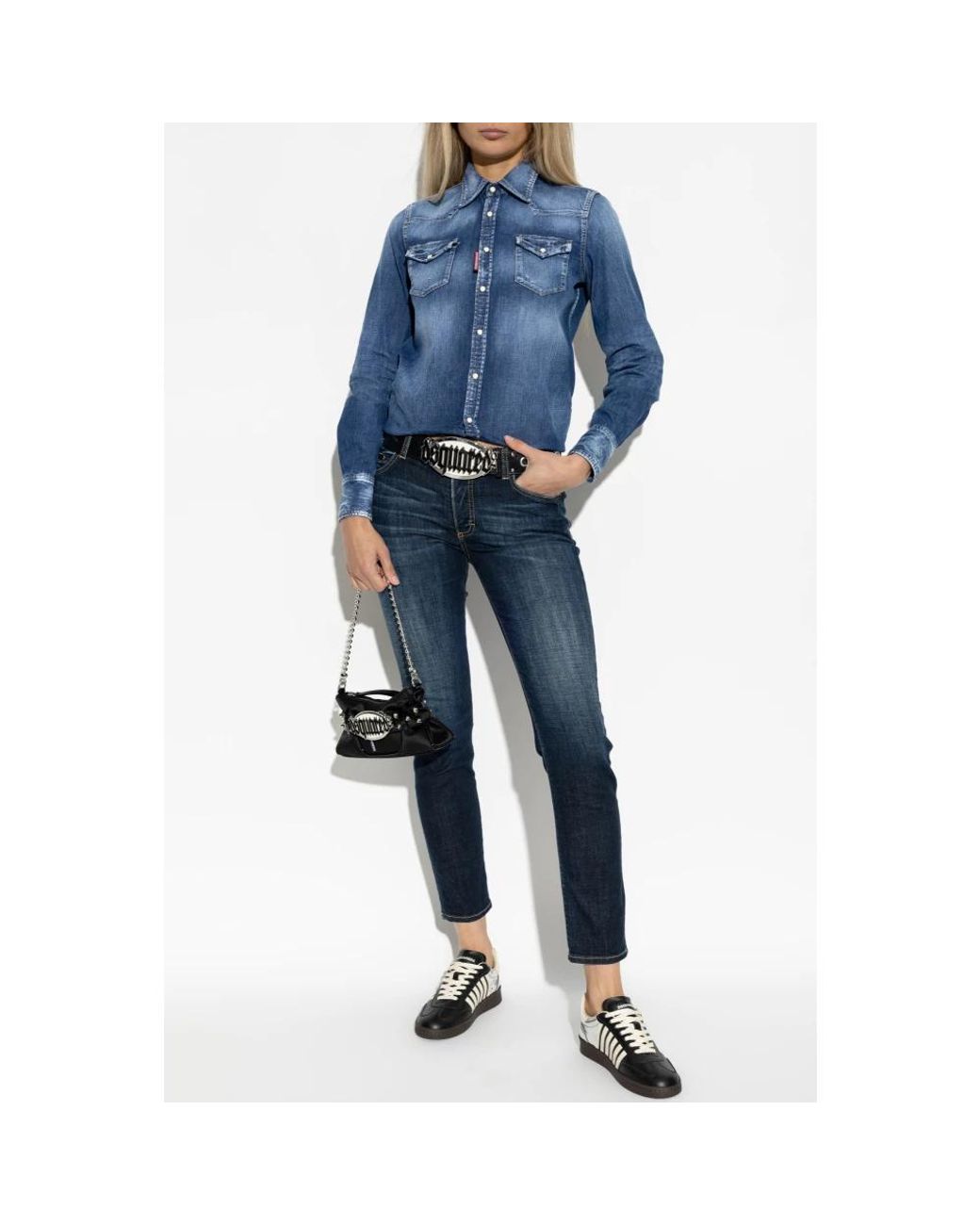 DSquared² Blue Skinny Fit Jeans