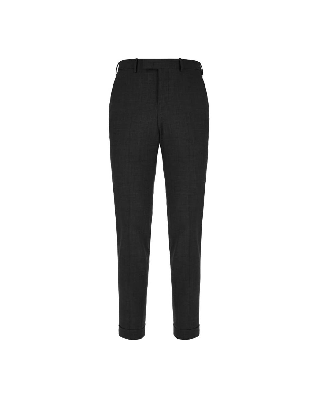 PT Torino Black Slim-Fit Trousers for men
