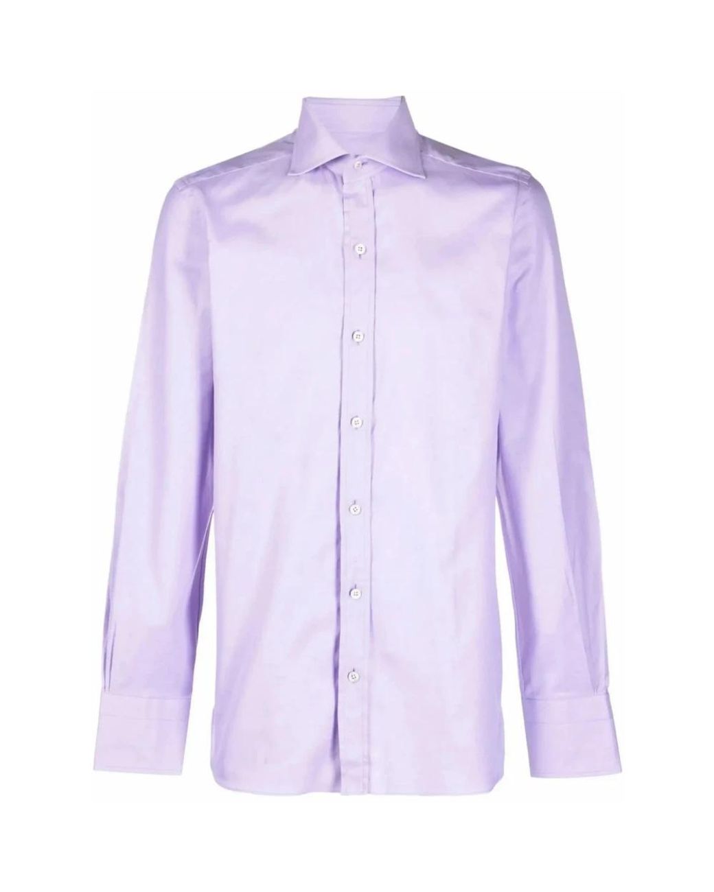 Tom Ford Overhemd Met Knoopsluiting in het Purple voor heren