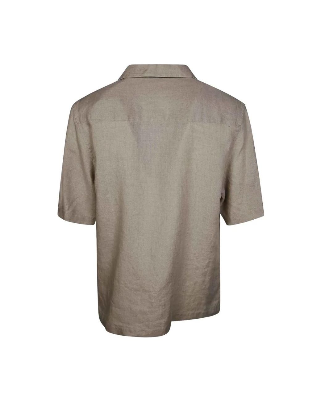 Paolo Pecora Brown Short Sleeve Shirts for men