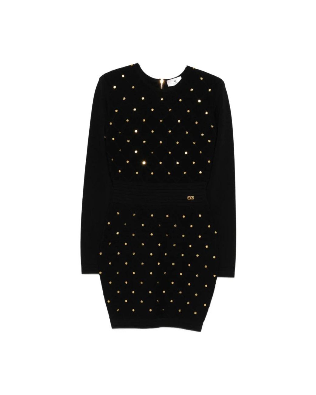 Elisabetta Franchi Black Short Dresses
