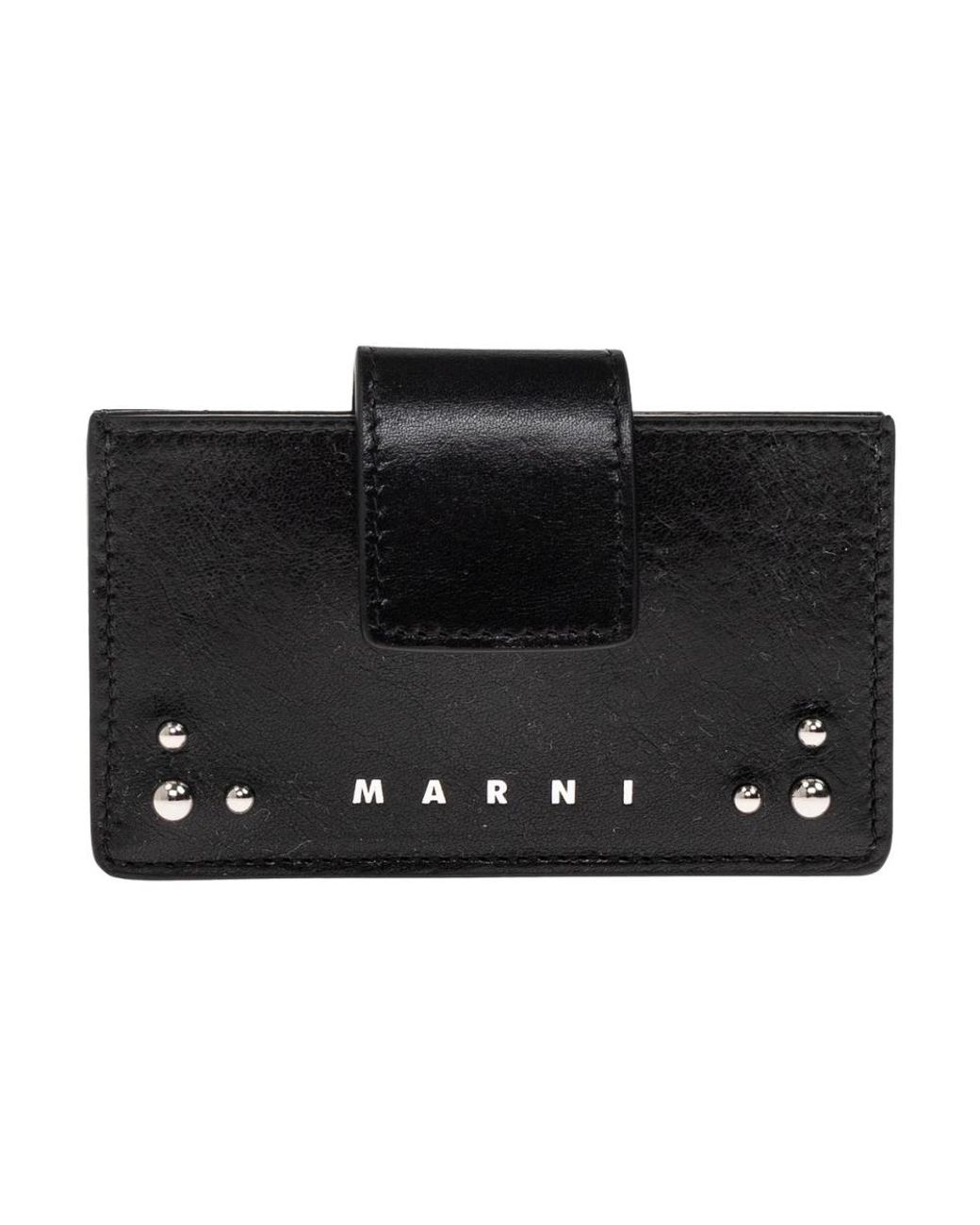 Marni Black Kartenetui Mit Logo