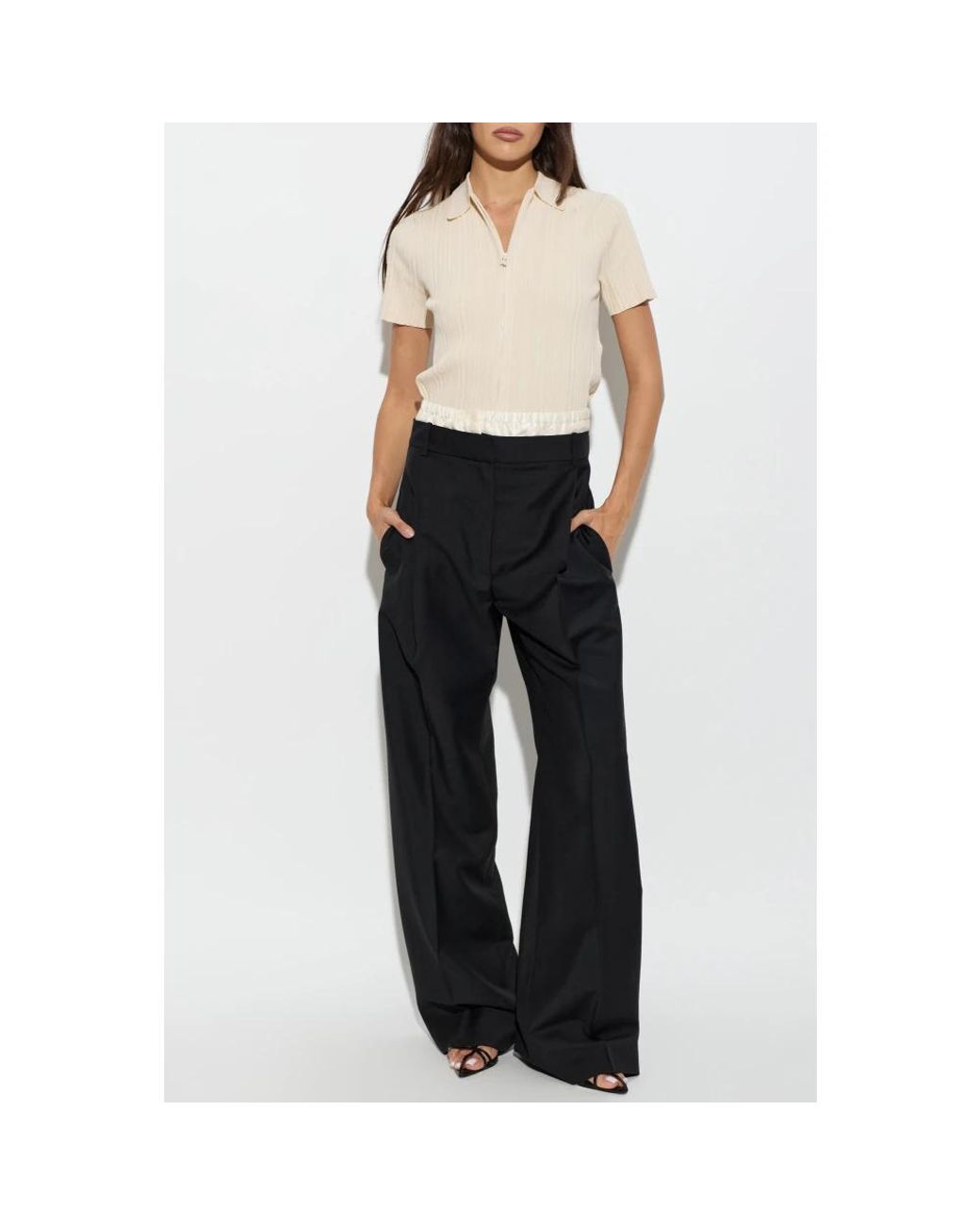 Rohe Black Wide Trousers
