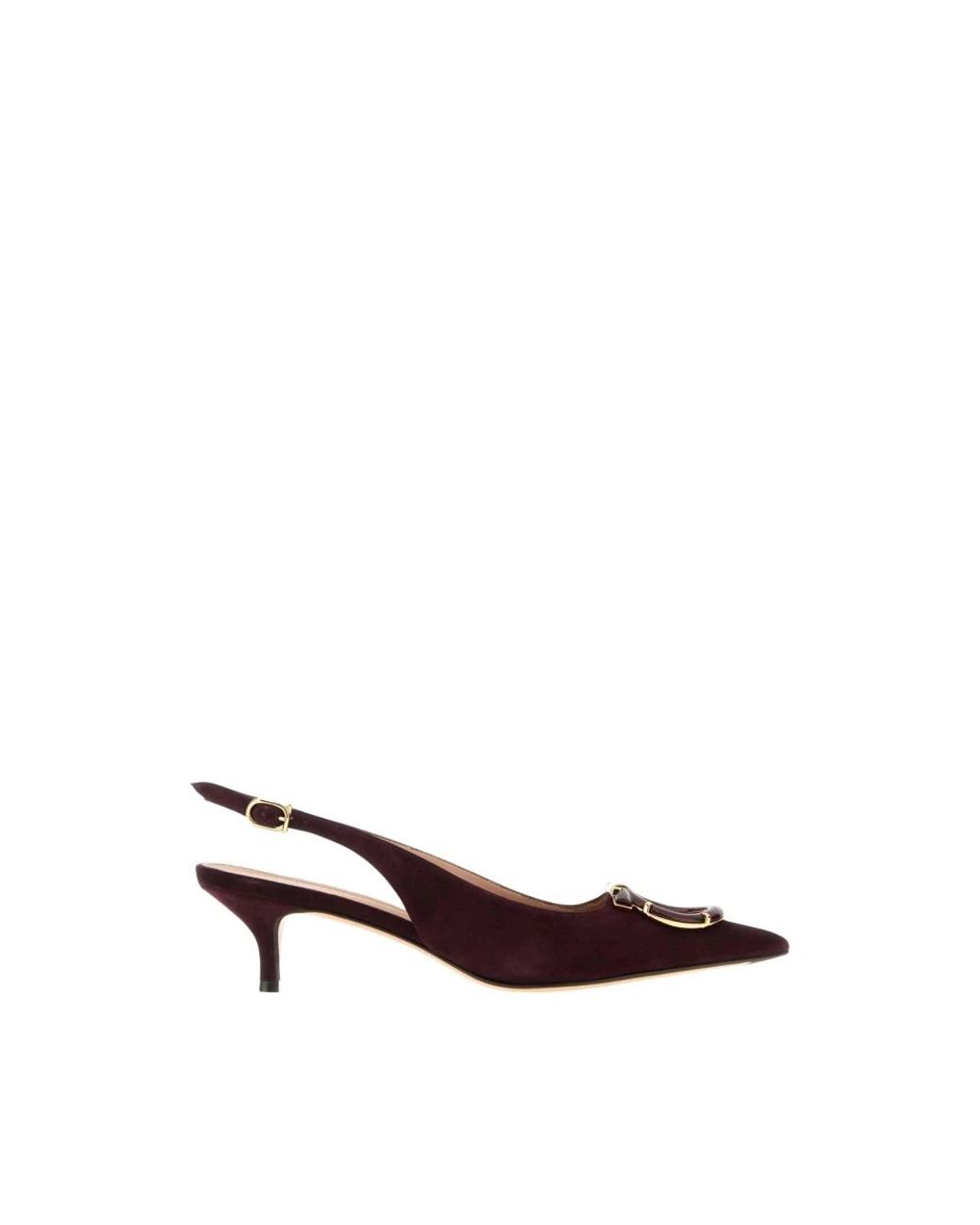 Ferragamo Brown Sara 40 Pumps