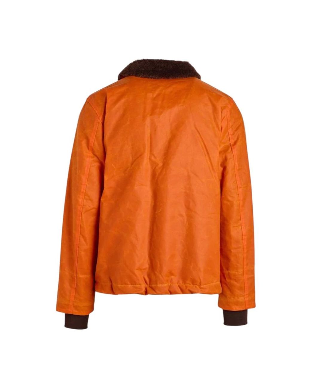 Manifattura Ceccarelli Orange Bomber Jackets for men