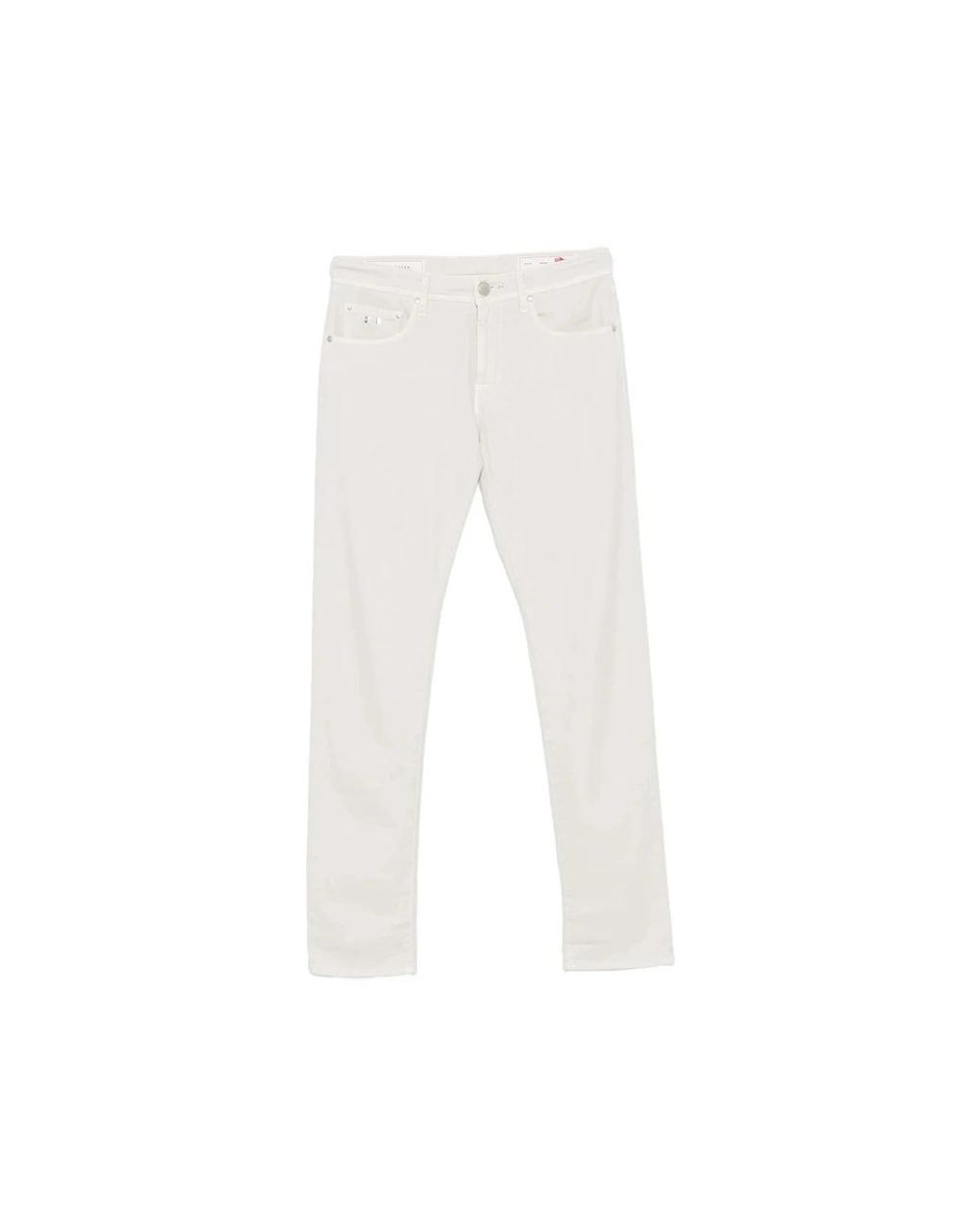 Tramarossa White Straight Fit Jeans for men
