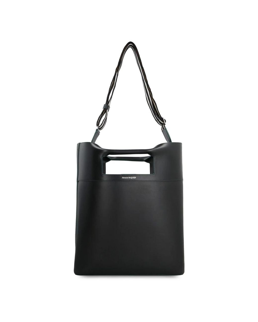 McQueen Black Shopping Bags for men