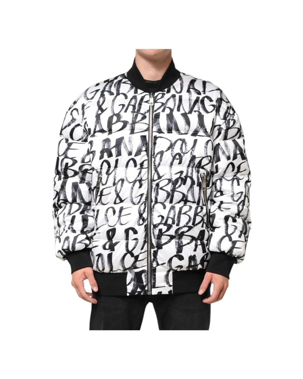 Dolce & Gabbana Black Bomber Jackets for men