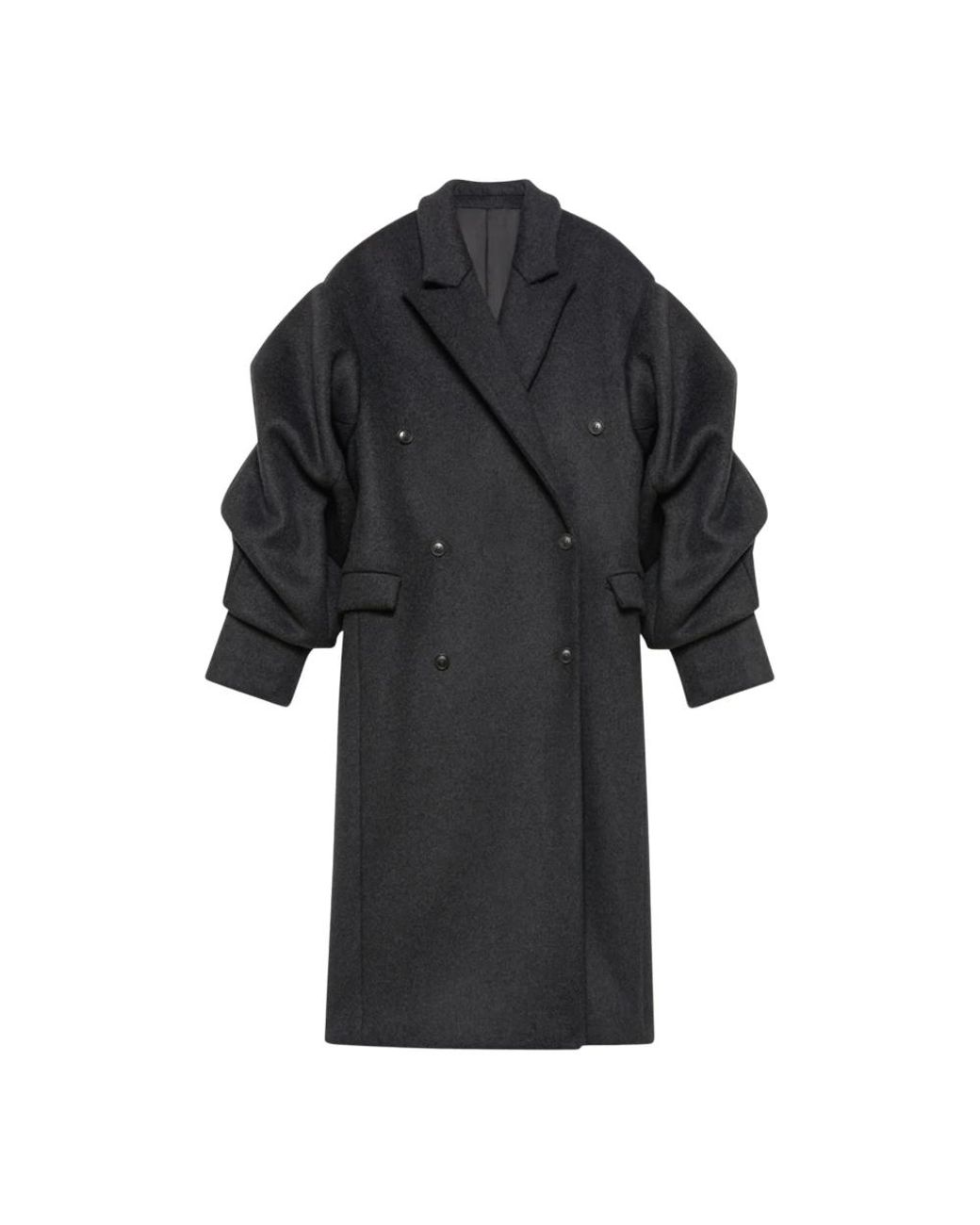 BITE STUDIOS Black Double-Breasted Coats