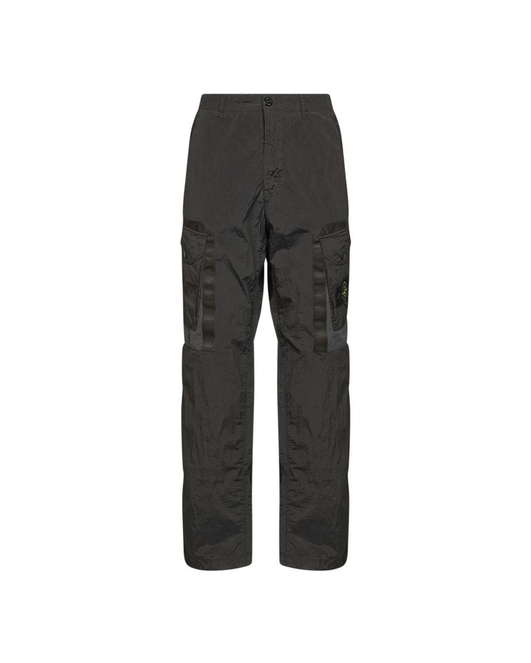 Stone Island Gray Straight Trousers for men