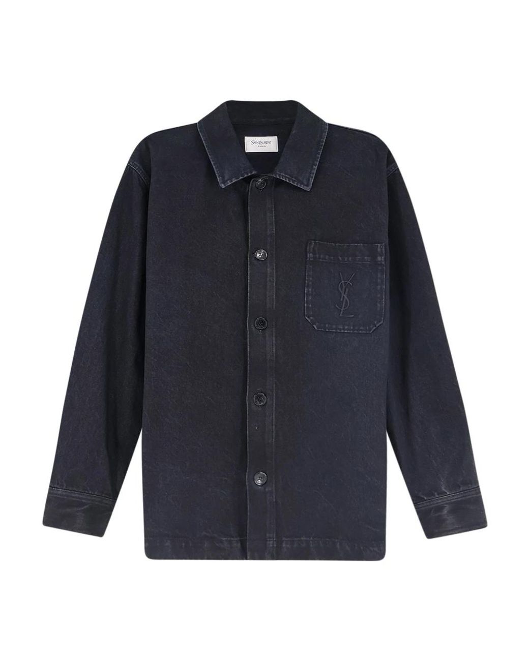 Saint Laurent Cassandre Overshirt in het Blue voor heren