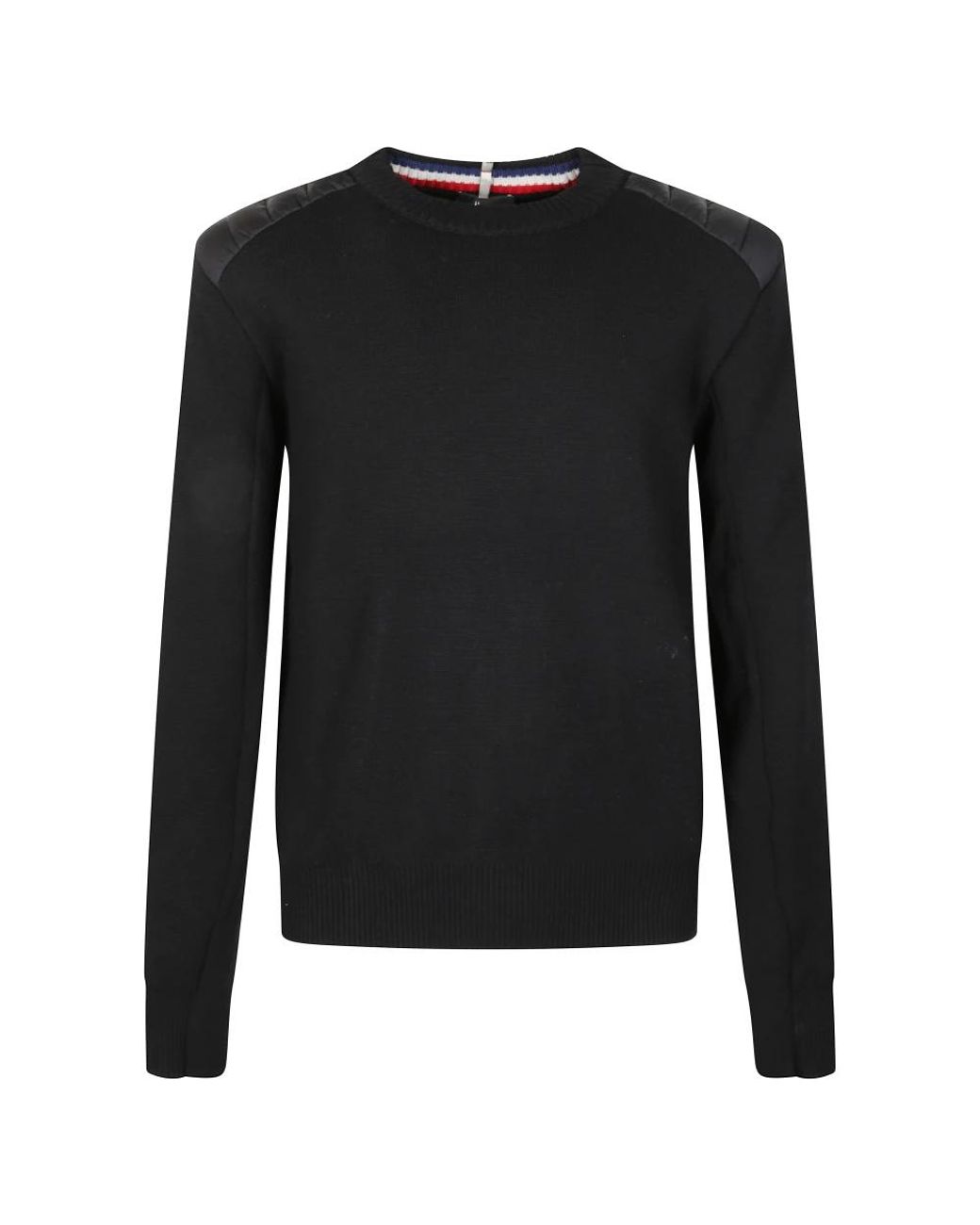 Moncler Black Round-Neck Knitwear for men