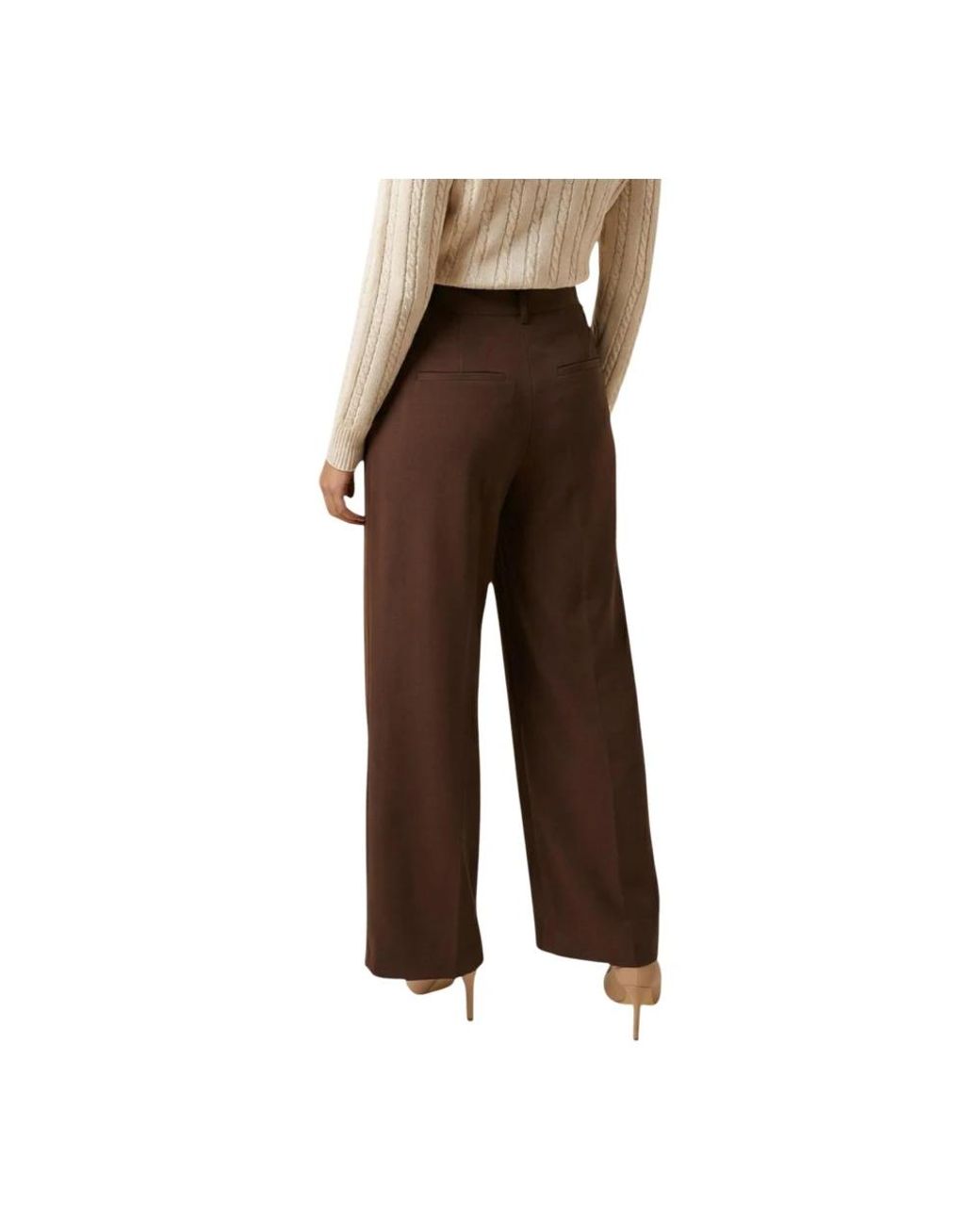 ONLY Brown Wide Trousers