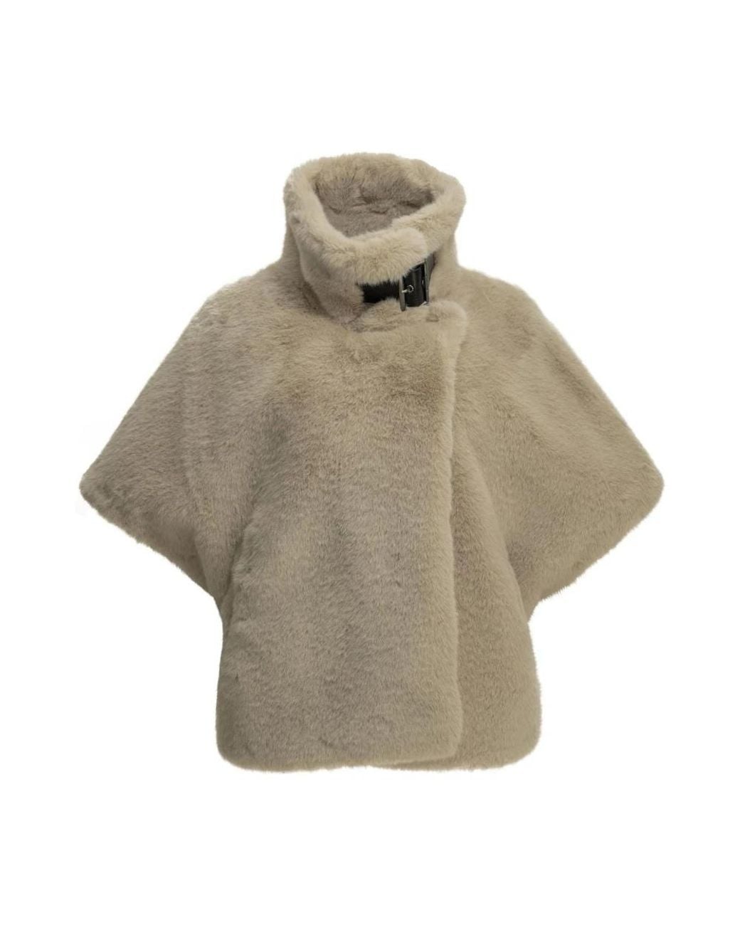 Pinko Gray Faux Fur & Shearling Jackets
