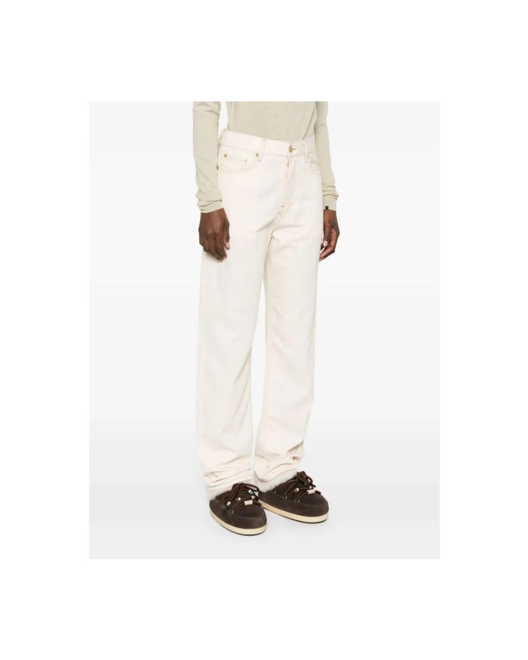 DARKPARK White Loose-Fit Jeans