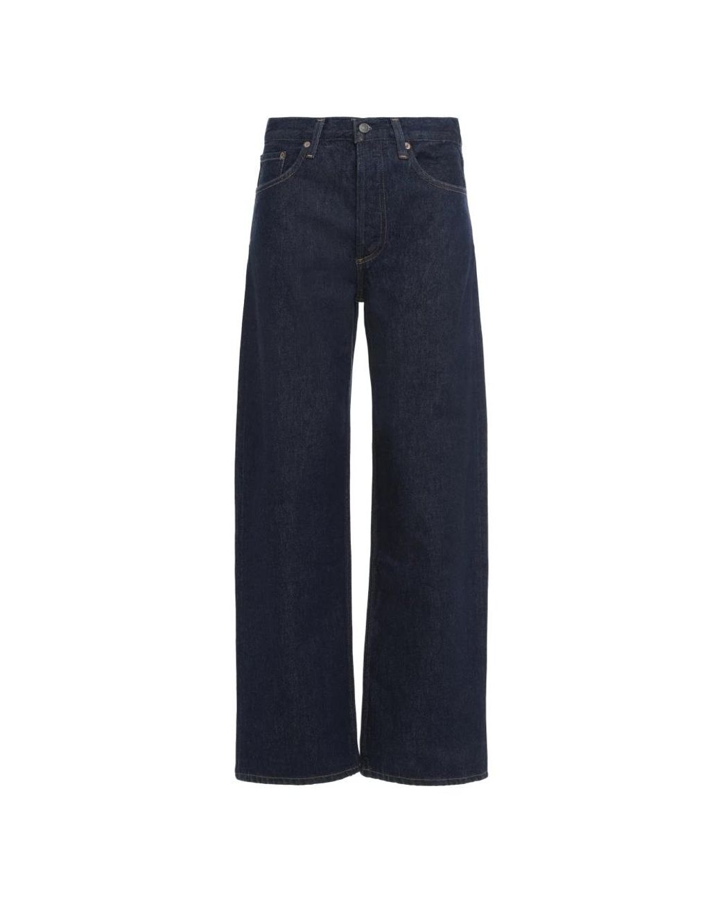Agolde Blue Straight Jeans