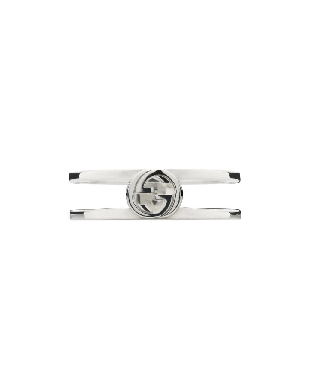 Gucci Metallic Interlocking Interlocking G Ring Aus Sterlingsilber Klein 6Mm