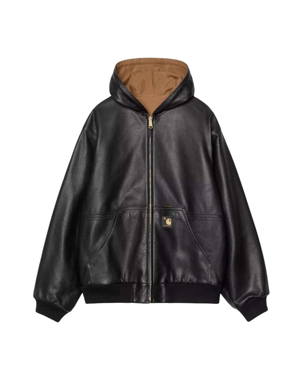 Carhartt Jassen ,Zwart ,Leer Og Active Jacket 50Th Anniversary Edition Leer in het Black voor heren
