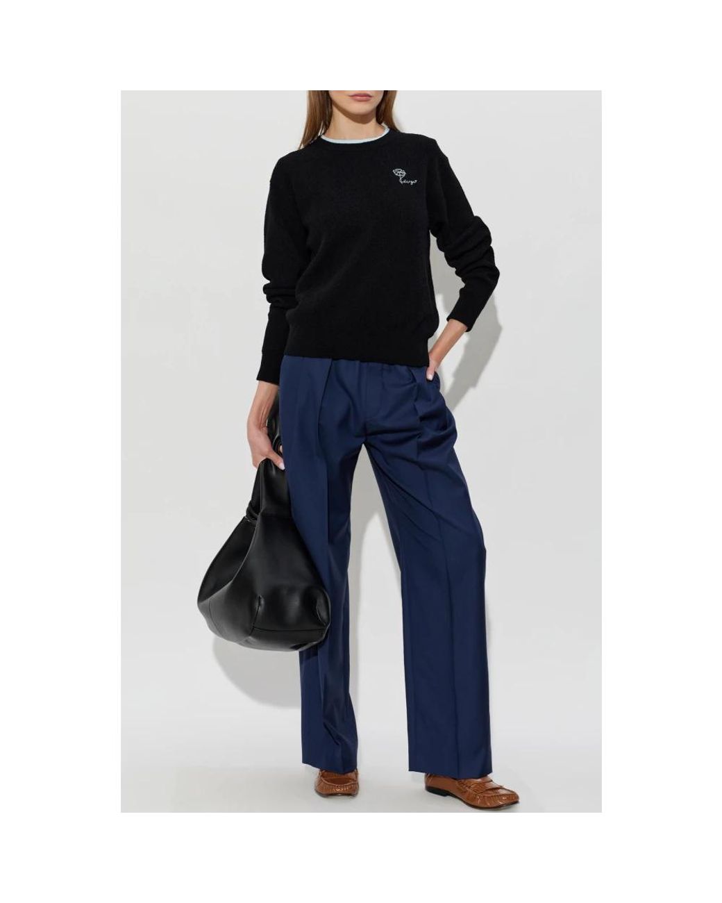 KENZO Black Round-Neck Knitwear