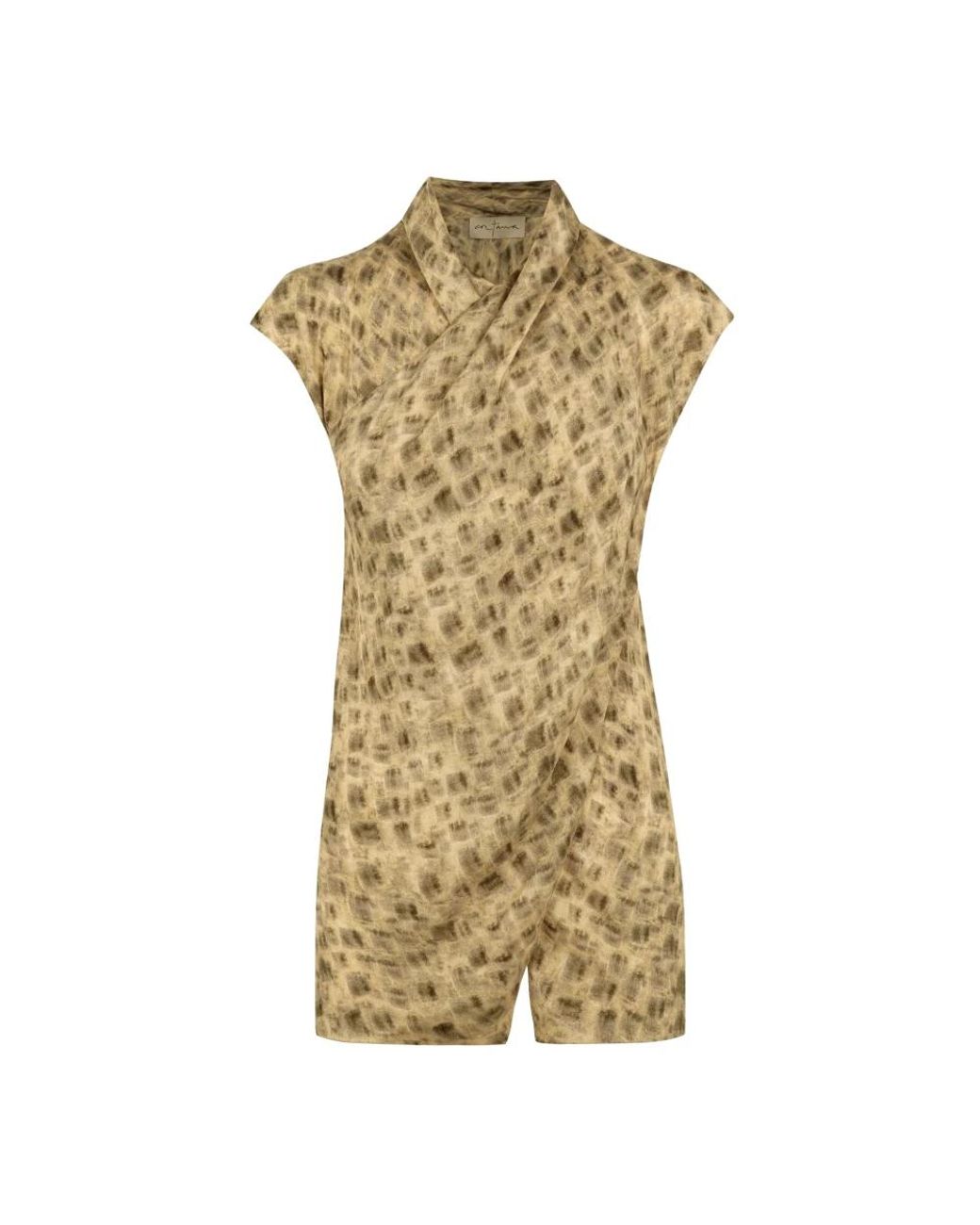 Cortana Metallic Sleeveless Tops