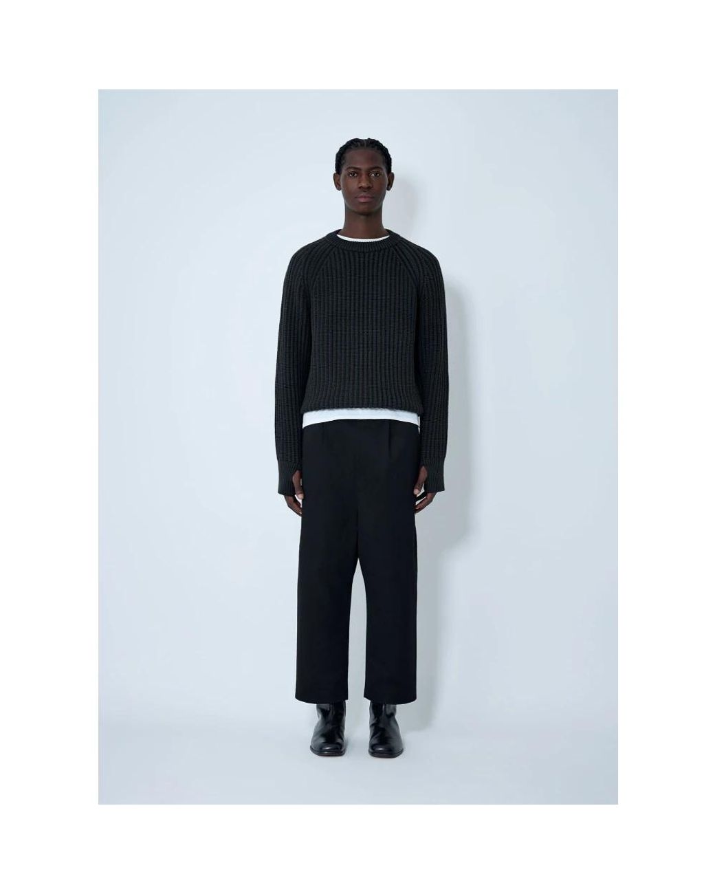Junya Watanabe Blue Round-Neck Knitwear for men