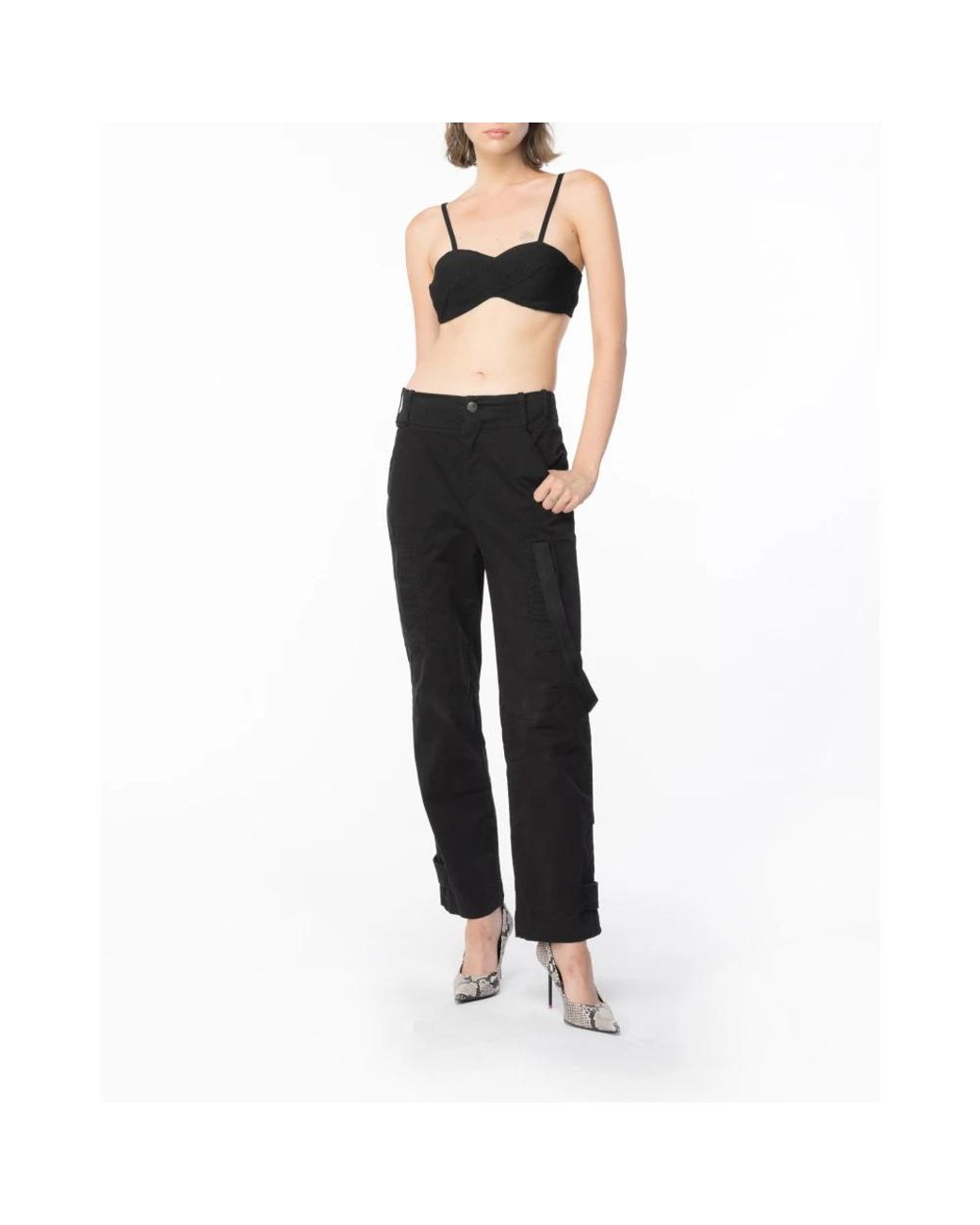 Pinko Blue Straight Trousers