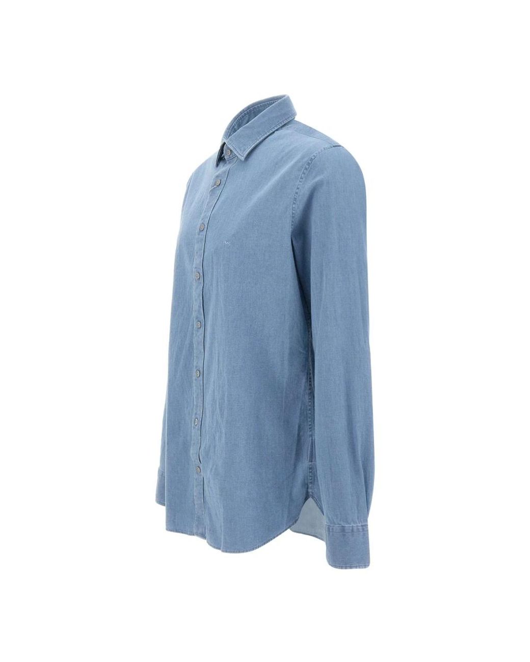 Michael Kors Blue Denim Shirts for men