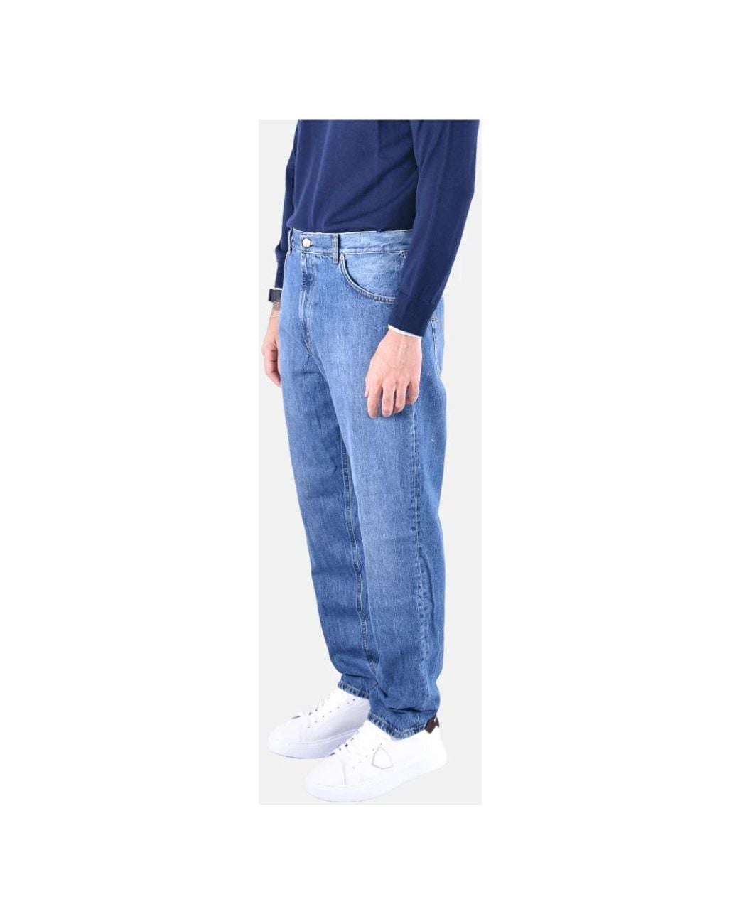Dondup Blue Loose Fit Jeans for men