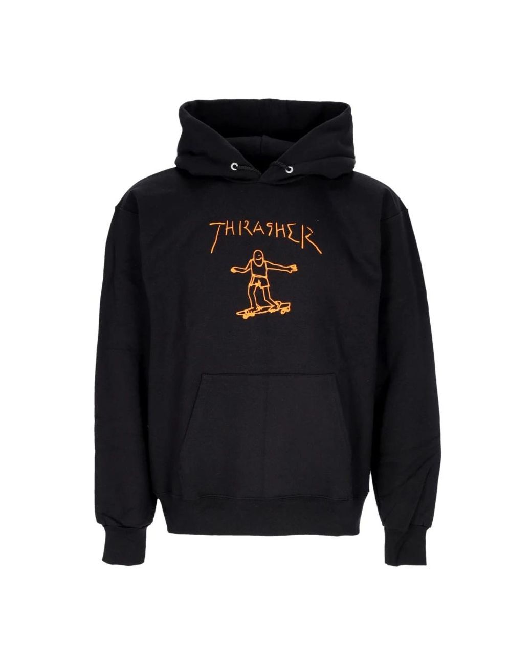 Thrasher Hoodies & Sweatvesten ,Zwart ,Katoen Zwart/Oranje Sweatshirt Hoodie in het Blue voor heren