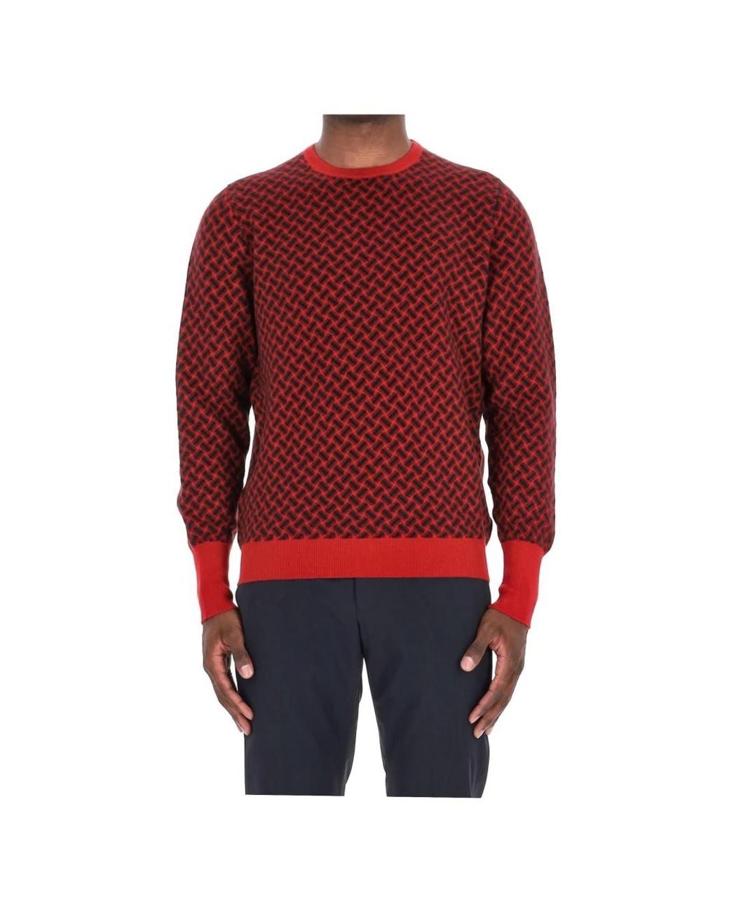 Drumohr Red Cashmere Knitwear for men