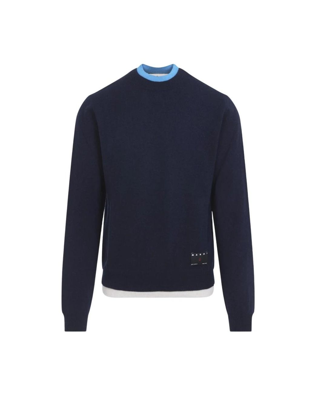 Marni Blue Cashmere Knitwear for men