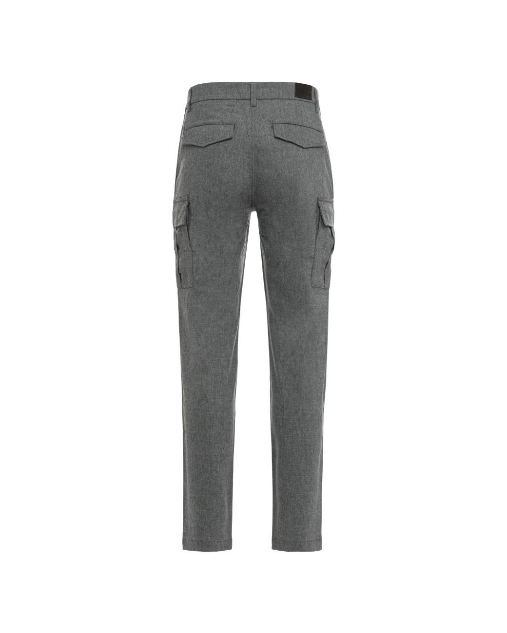 Moorer Gray Slim-Fit Trousers for men