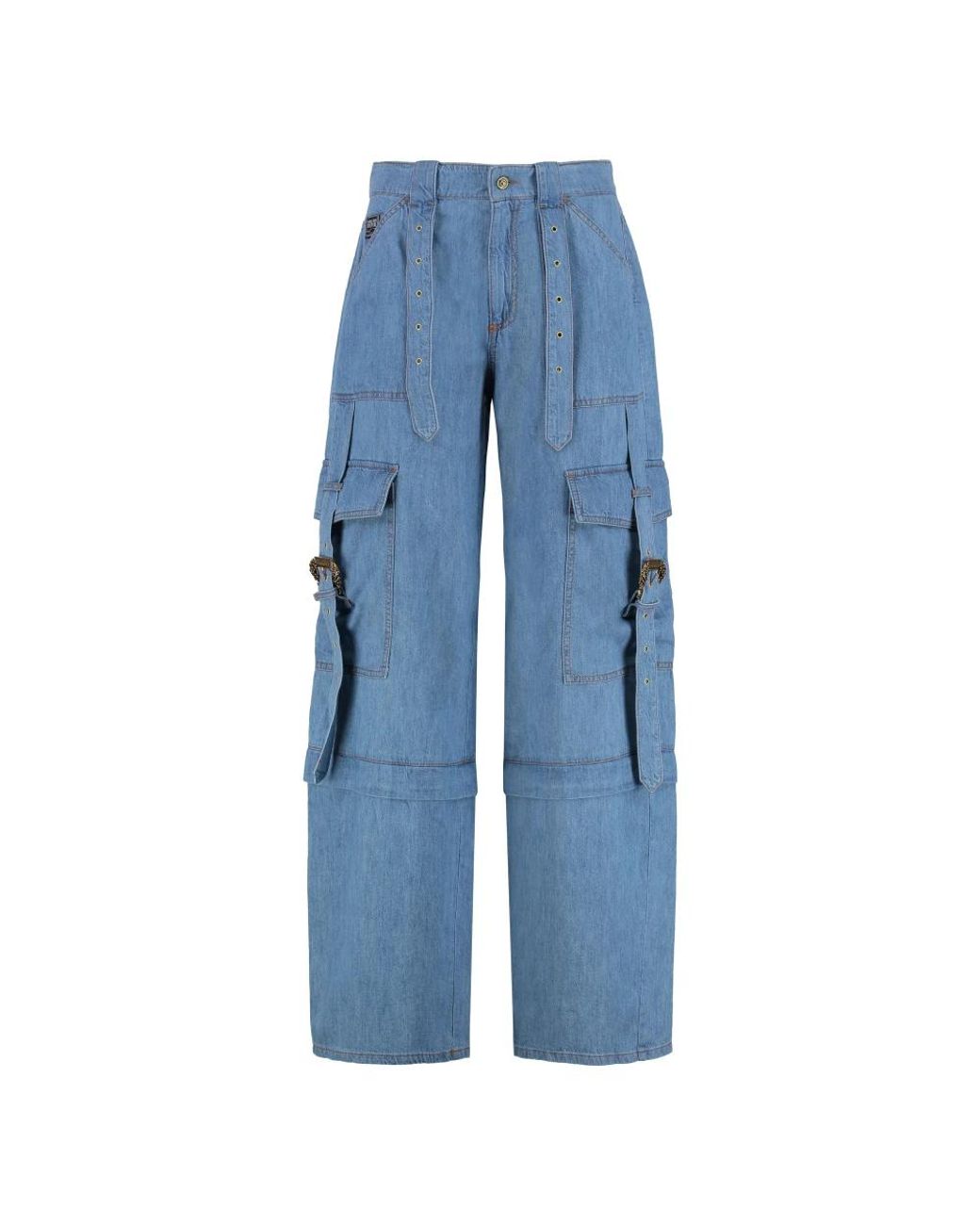 Versace Jeans Couture Blue Loose Fit Jeans