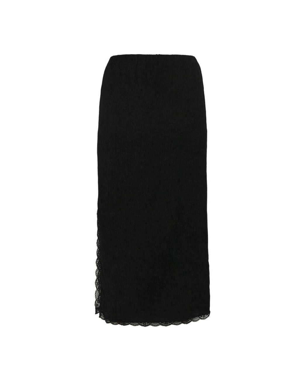 Midi Skirts Kaffe de color Black