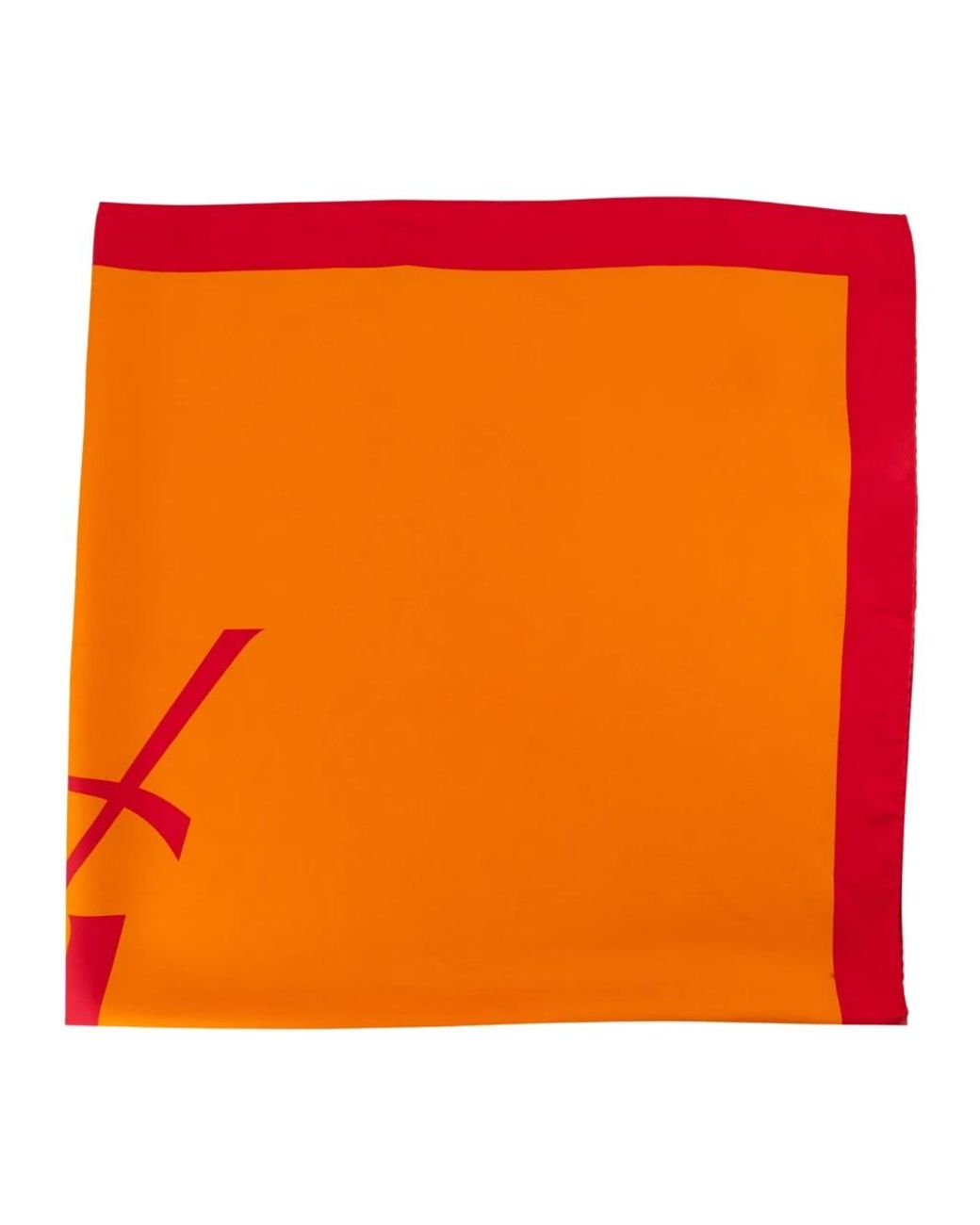 Saint Laurent Orange Cassandre Quadratisches Tuch