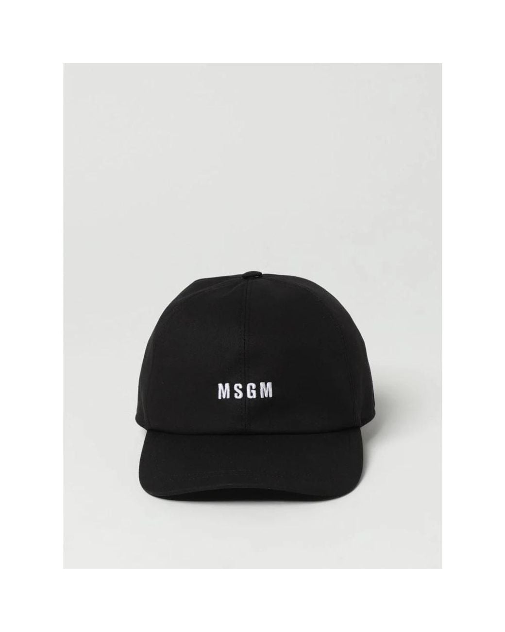 MSGM Black Hats & Caps for men