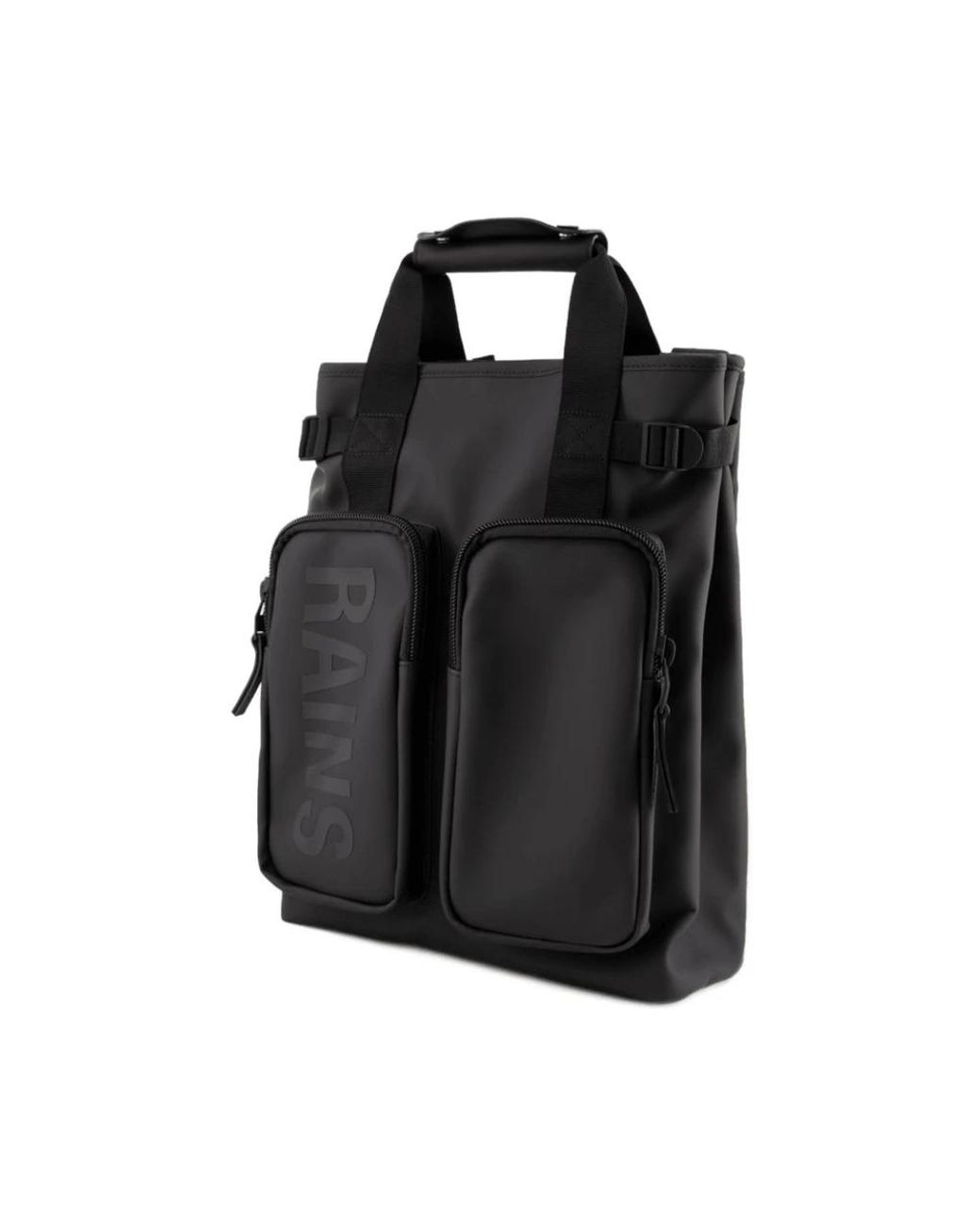 Rains Black Texel Backpack