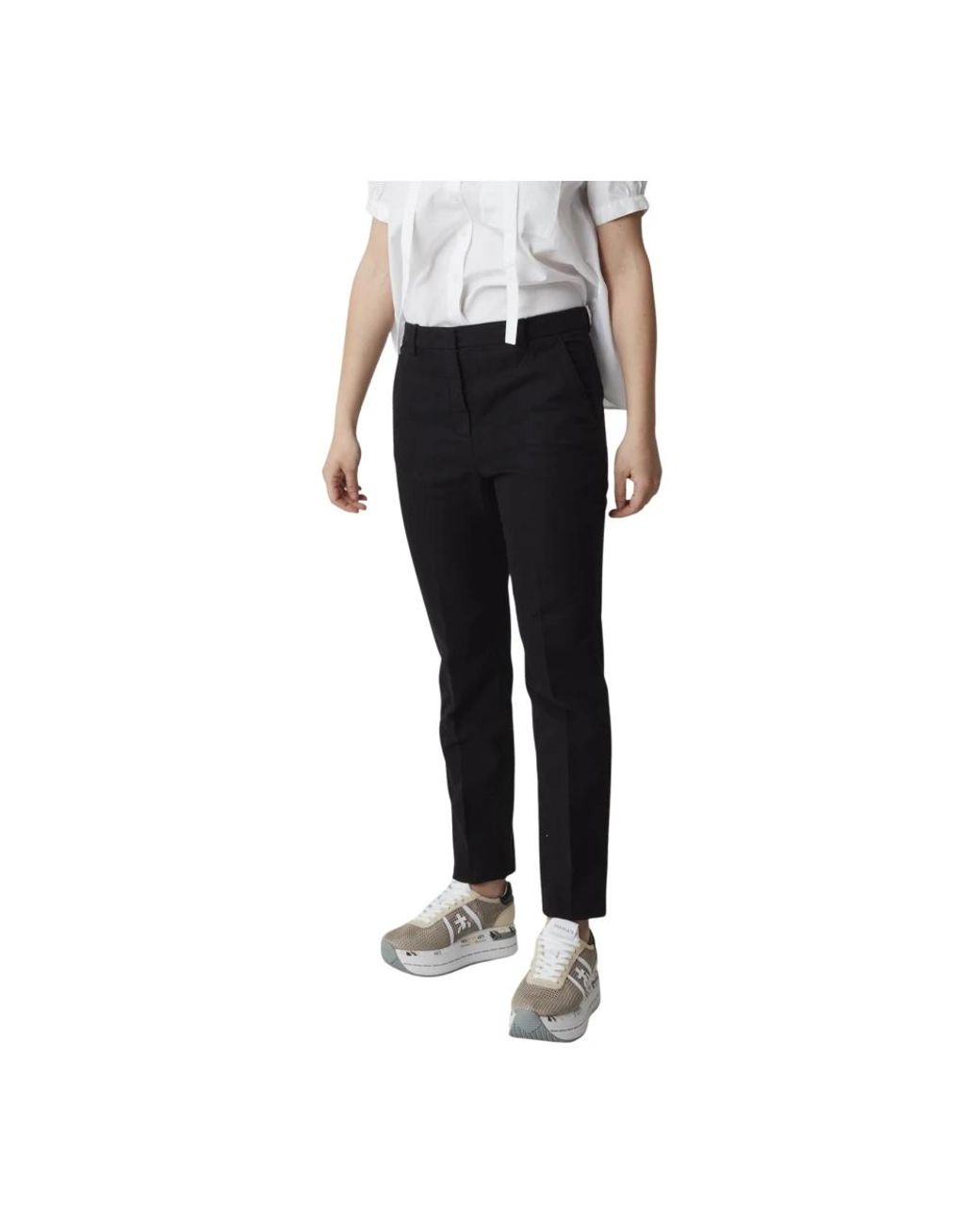 Aspesi Black Slim-Fit Trousers