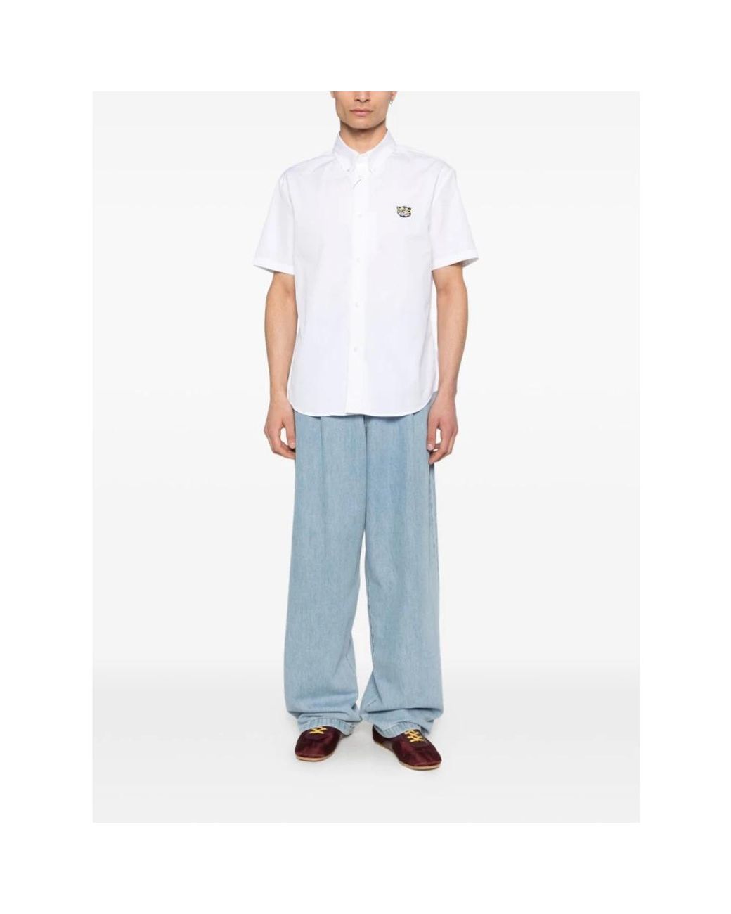 KENZO White Short Sleeve Shirts for men