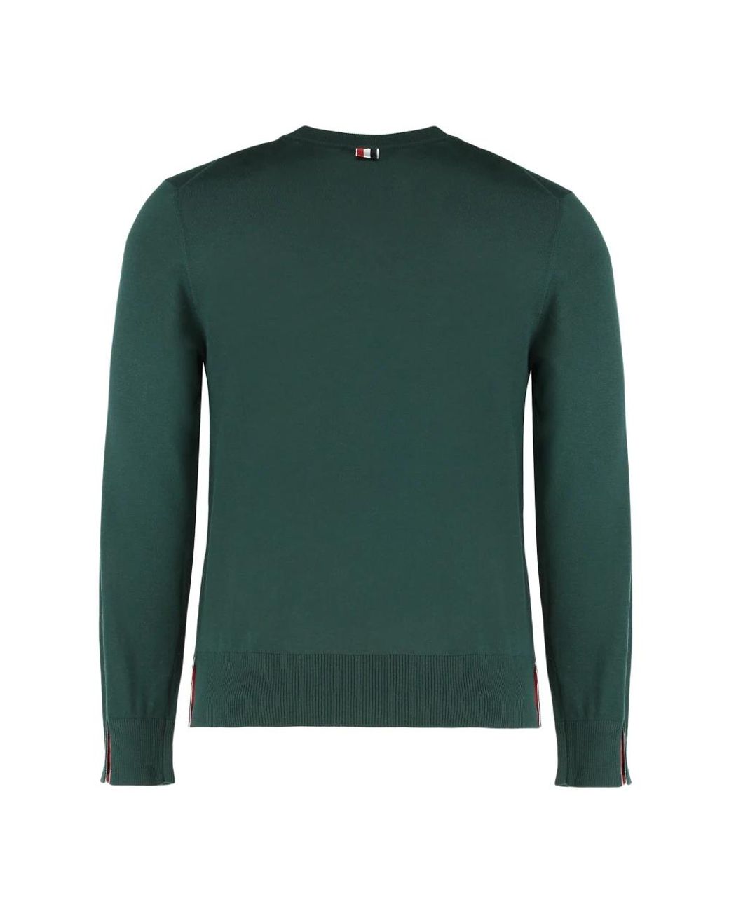 Thom Browne Green Round-Neck Knitwear for men